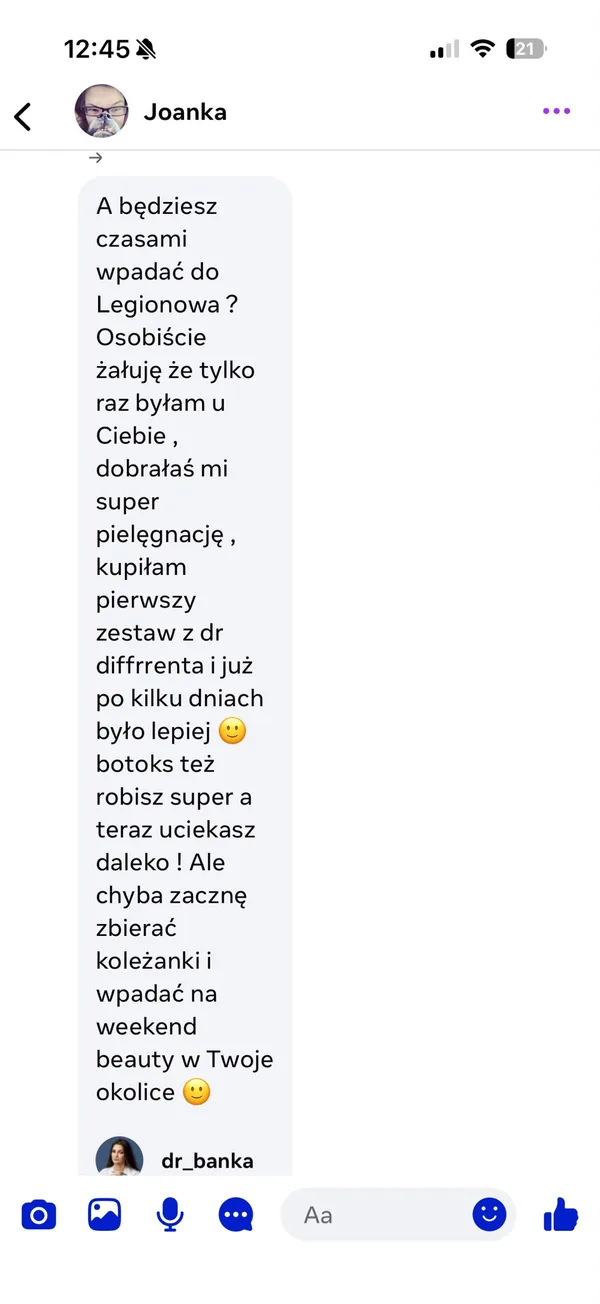 Opinia pacjentki