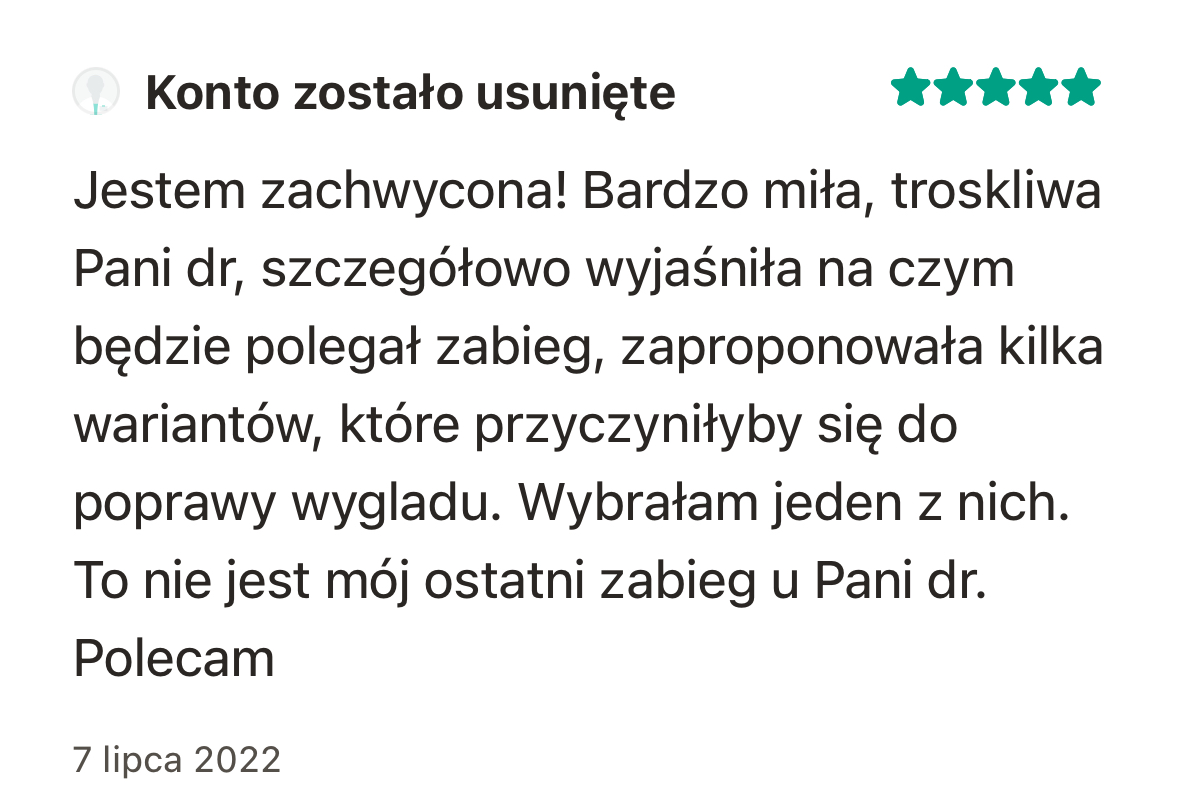 Opinia pacjentki