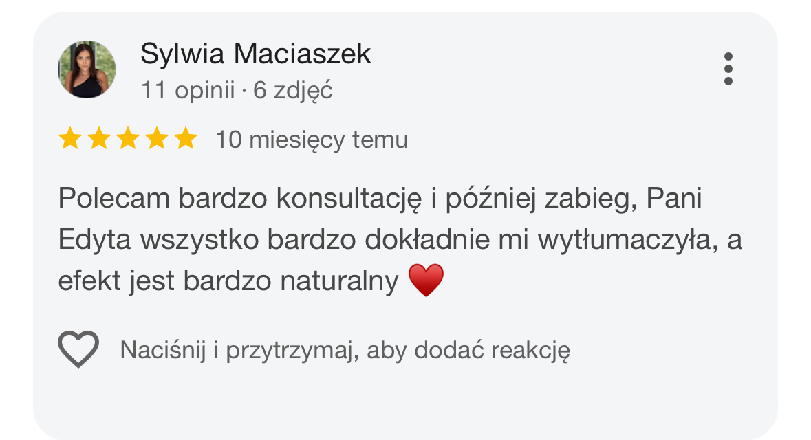 Opinia pacjentki