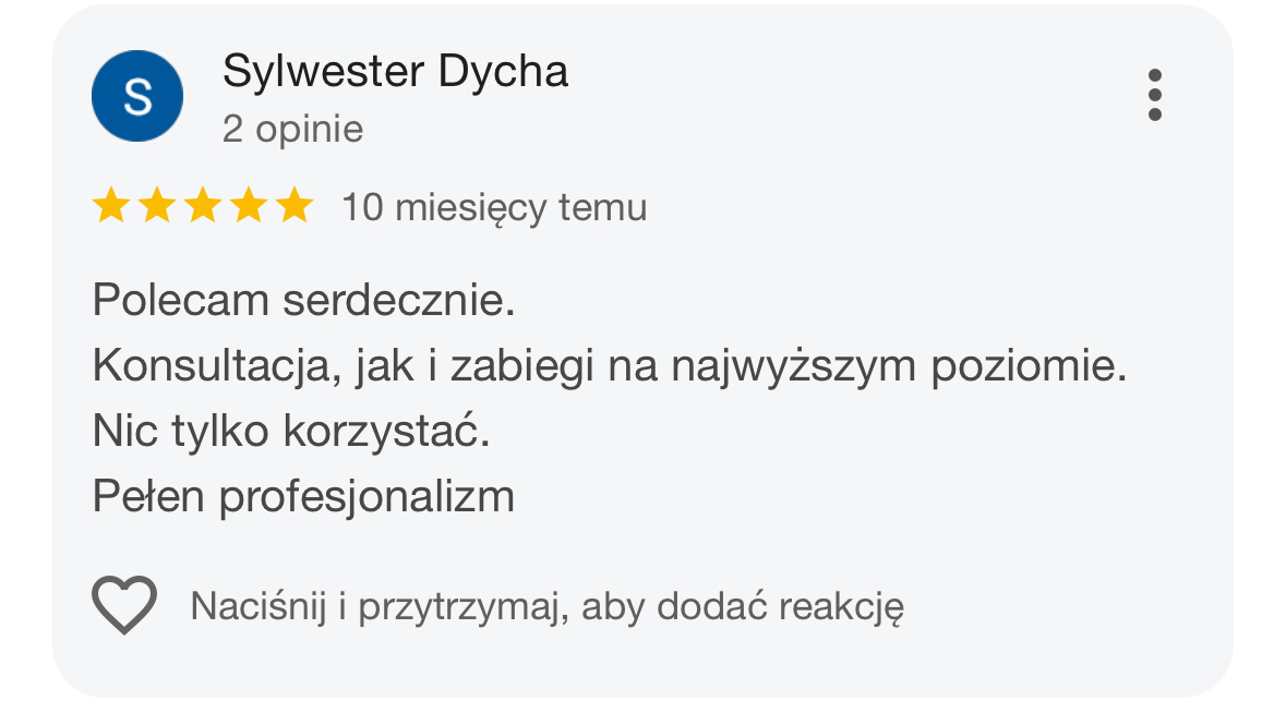 Opinia pacjentki
