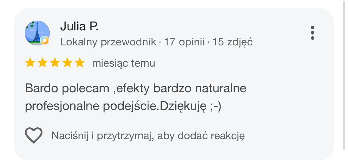 Opinia pacjentki